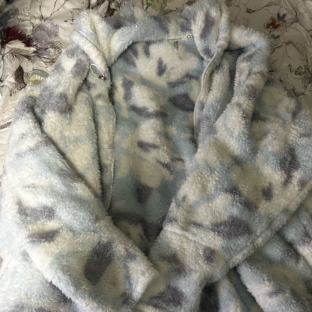 Cozy Fleece Tie-Dye Jacket